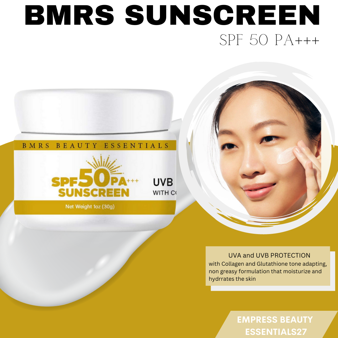 BMRS SUNSCREEN SPF 50 PA+++ with Collagen and glutathione No White Cast