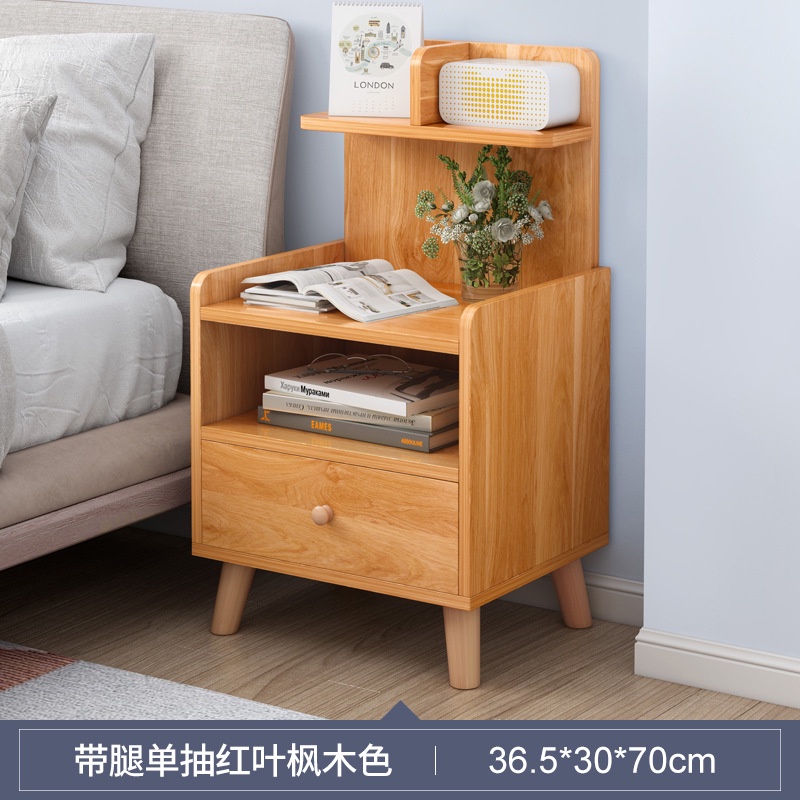 ALVIN Scandinavian modern bedside table side table storage cabinet ...