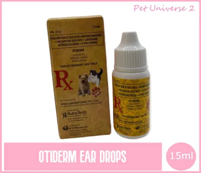 Otiderm EAR Drops 15ml for Dogs and Cats