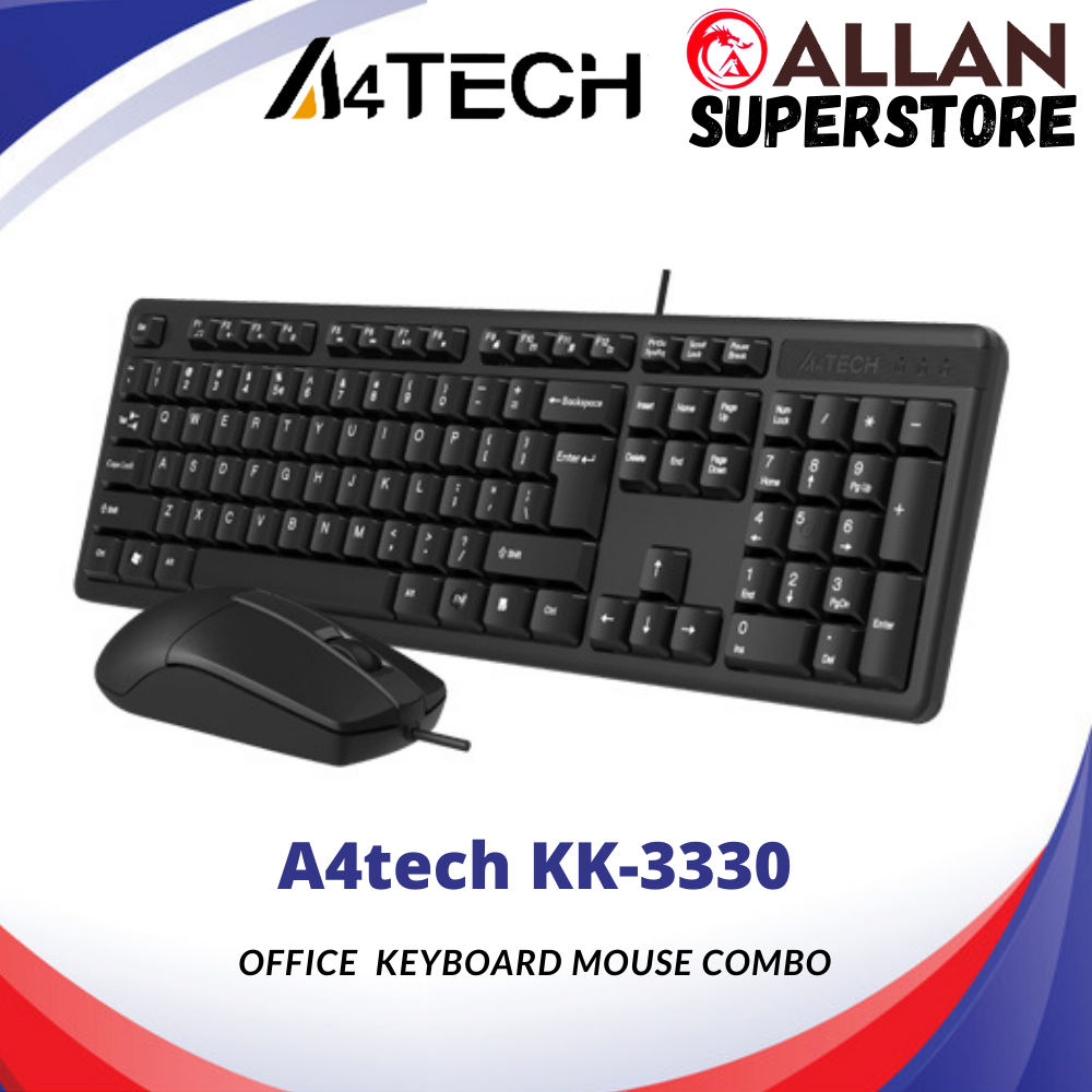 A4Tech KK3330 Multimedia FN Desktop Keyboard and Mouse / Allan
