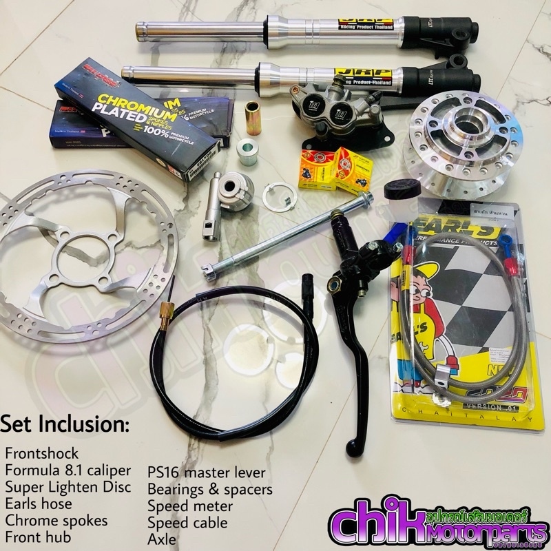 【COD】 Front Disc Brake Conversion for Wave 100 Smash 115 w/ Formula 8.1