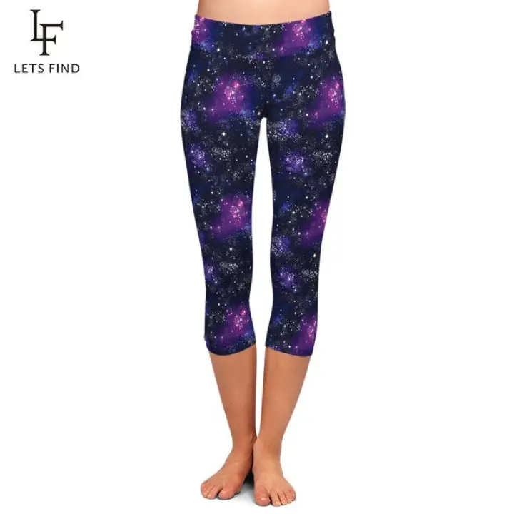 Plus size printed capri leggings Clearance