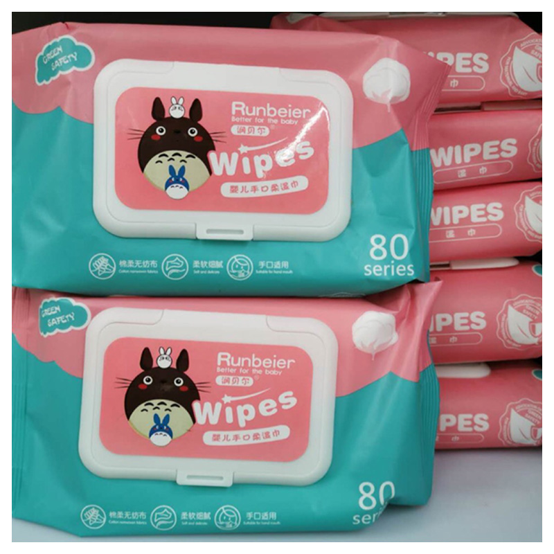 Philippines no.1 Runbeier Baby Wipes 80pcs per pack Non Alcohol Wet