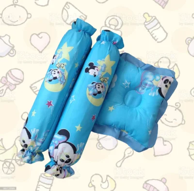 BABY PILLOW SET WITH BOLSTER SET AND REMOVABLE CASE