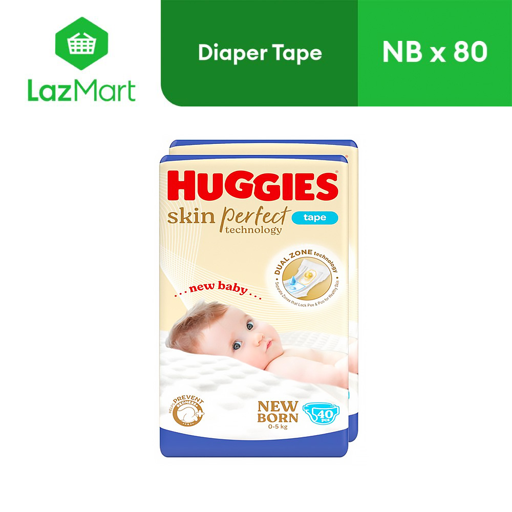 Huggies Skin Perfect Diaper Newborn 80 pcs Lazada PH - Main Image