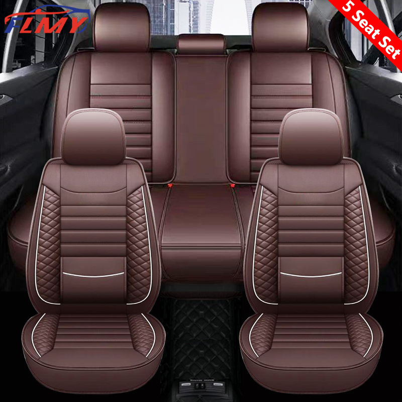 Honda Civic City Jazz Accord CR V HRV Leather Car seat cover set full car five seater fully surrounded seat protector Honda interior accessories