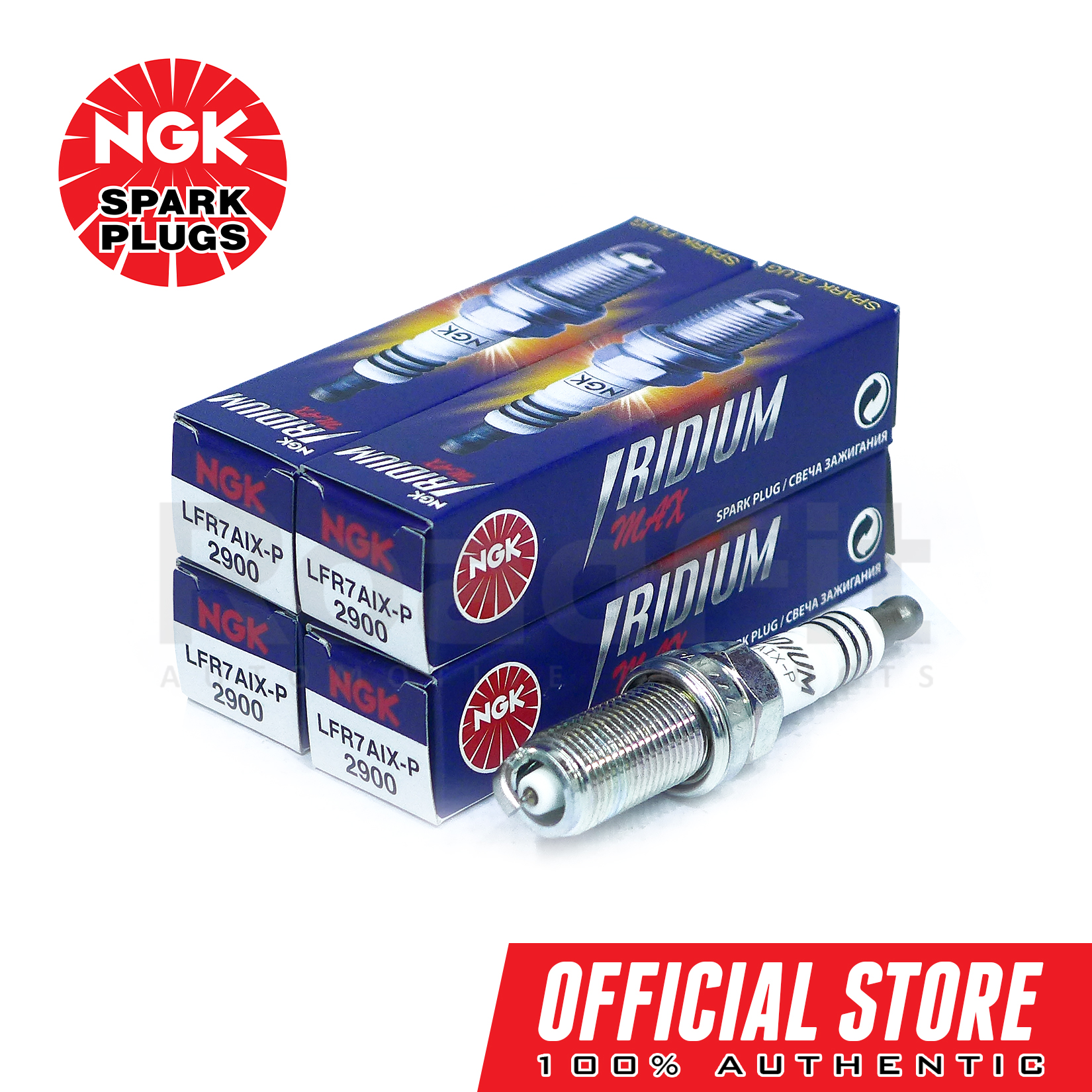 NGK LFR7AIXP Iridium Max Spark Plugs For Mitsubishi Lancer ES, Evo