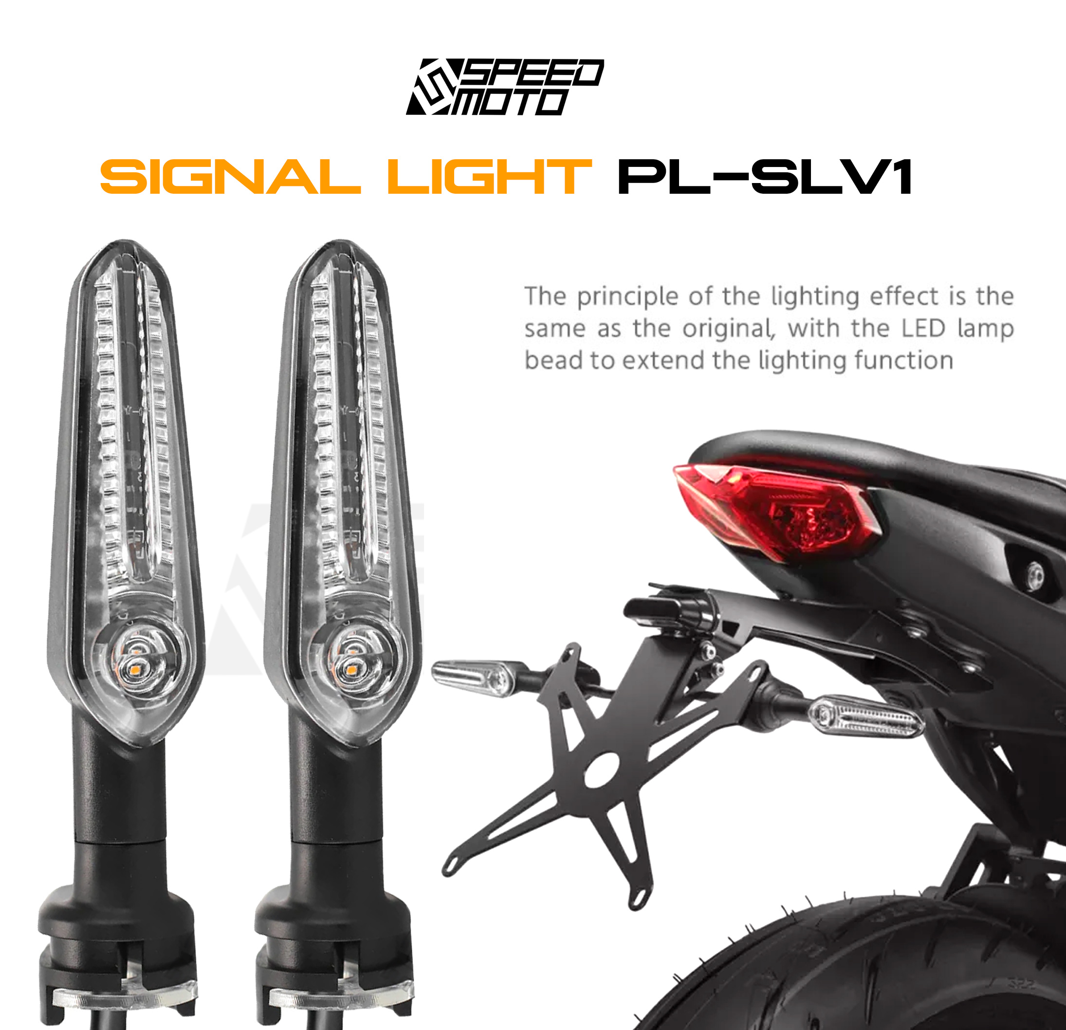 LED TURN SIGNAL LIGHTS PLSLV1 / REAR STEADY TAIL LIGHTS FOR YAMAHA R15 / R3 / R6 / MT09 / MT