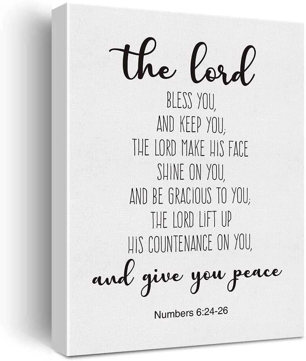 Bible verse wall art - May the Lord bless you - Numbers 6:24-26 ...