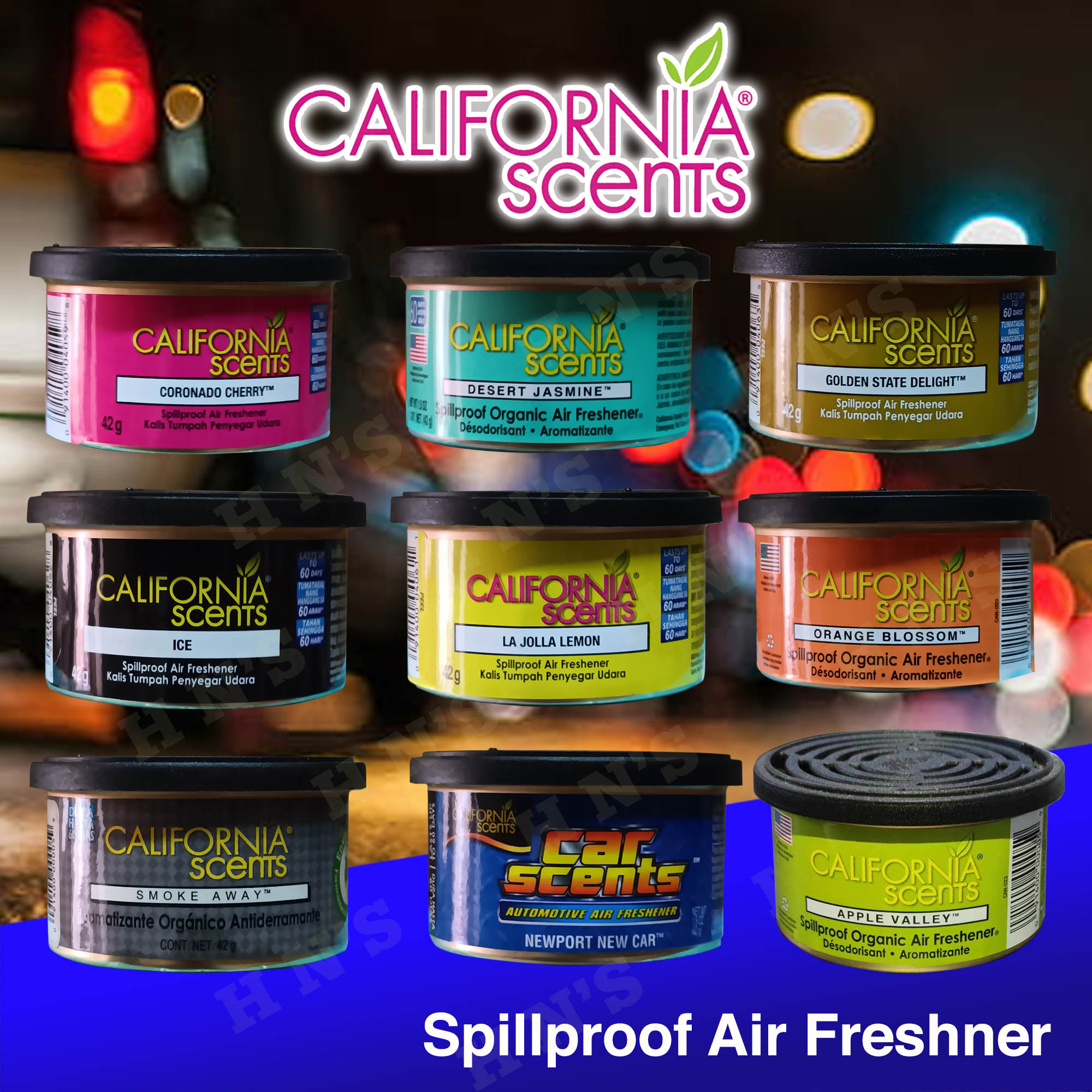 California Scents Original Spillproof Car Freshener 42g