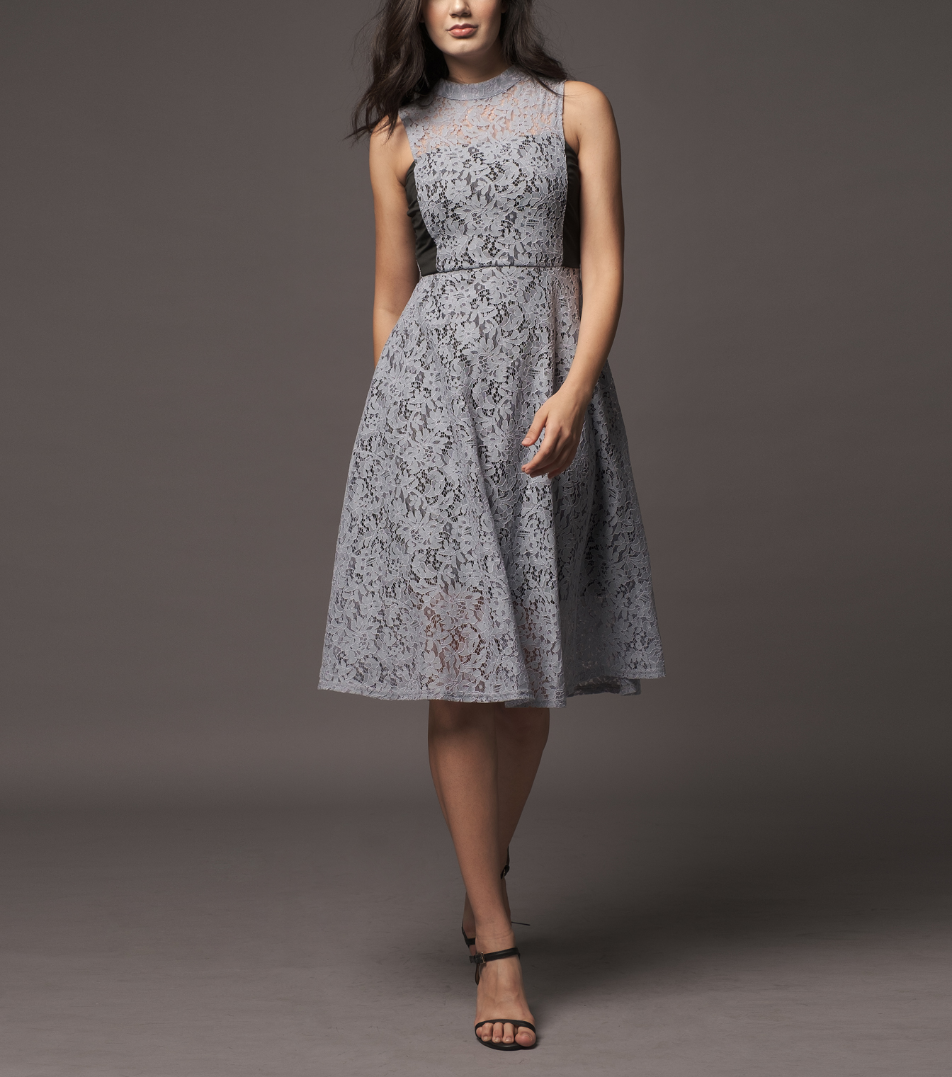 Maldita Leah Midi A-Line Lace Dress 