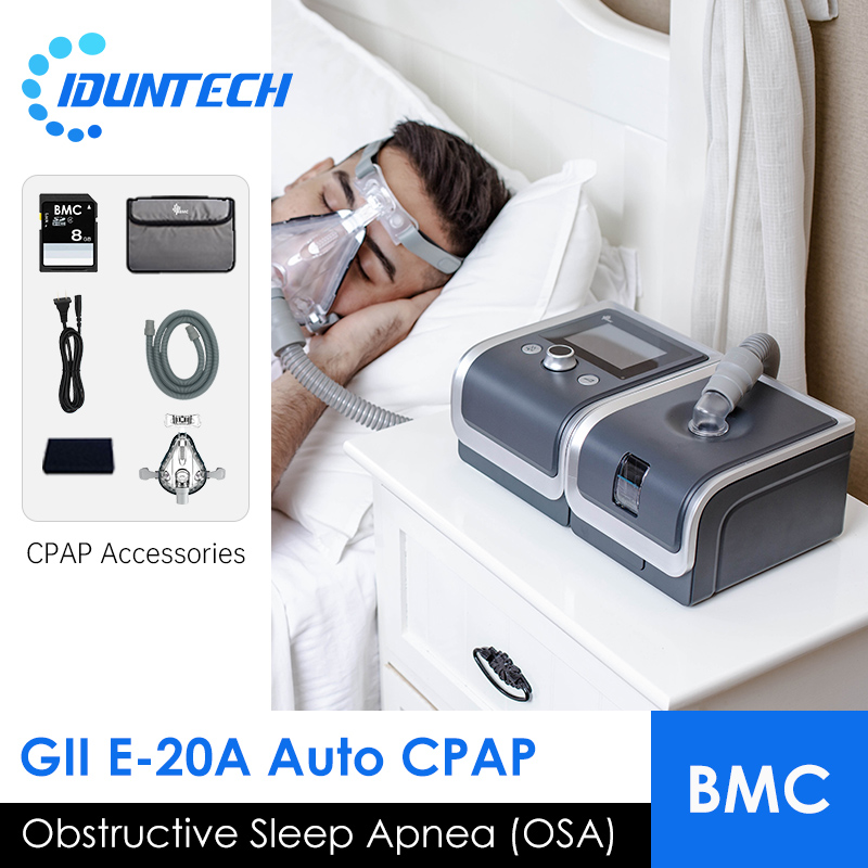 BMC CPAP Machine Auto E20A with CPAP Mask CPAP Tubing for Sleep Apnea