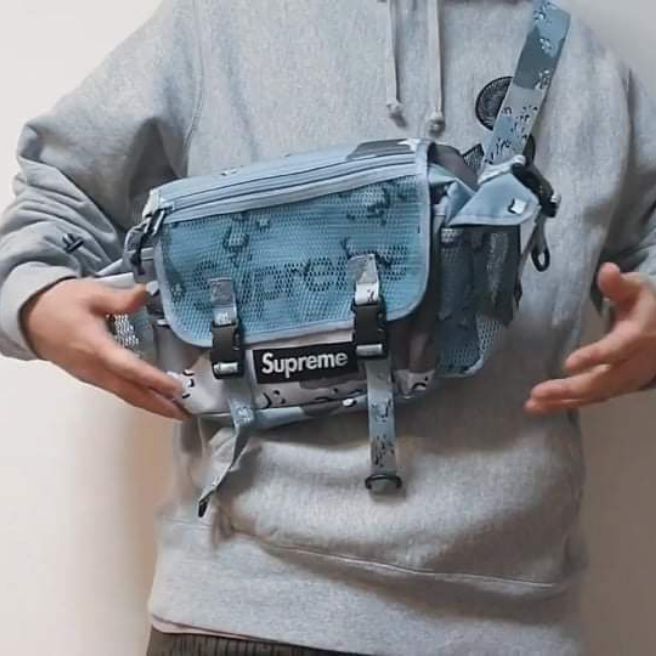 Supreme waist bag ss20 blue camo hot sale