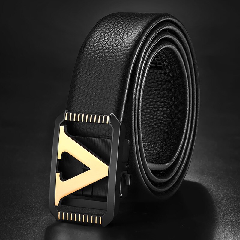 Designer Belts Men High Quality Fashion V Letter Luxury Famous Brand Genuine Leather Belt Men Classic Exquisite Ceinture Homme