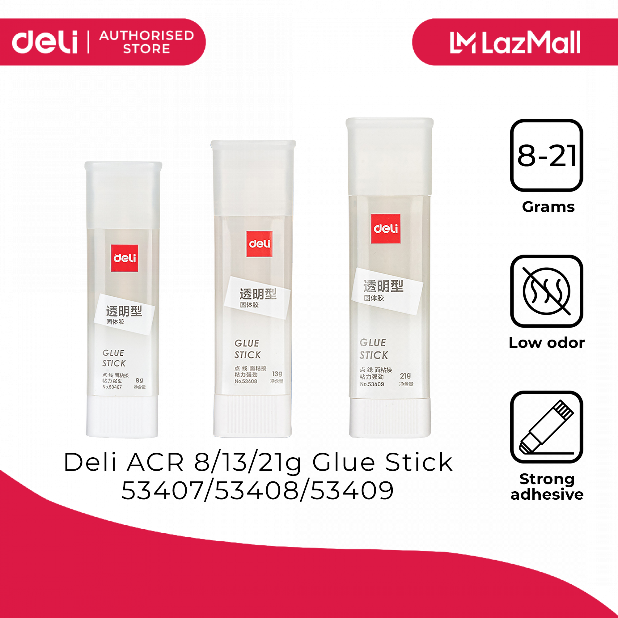 Deli ACR 8/13/21g Glue Stick 53407/53408/53409 | Lazada PH