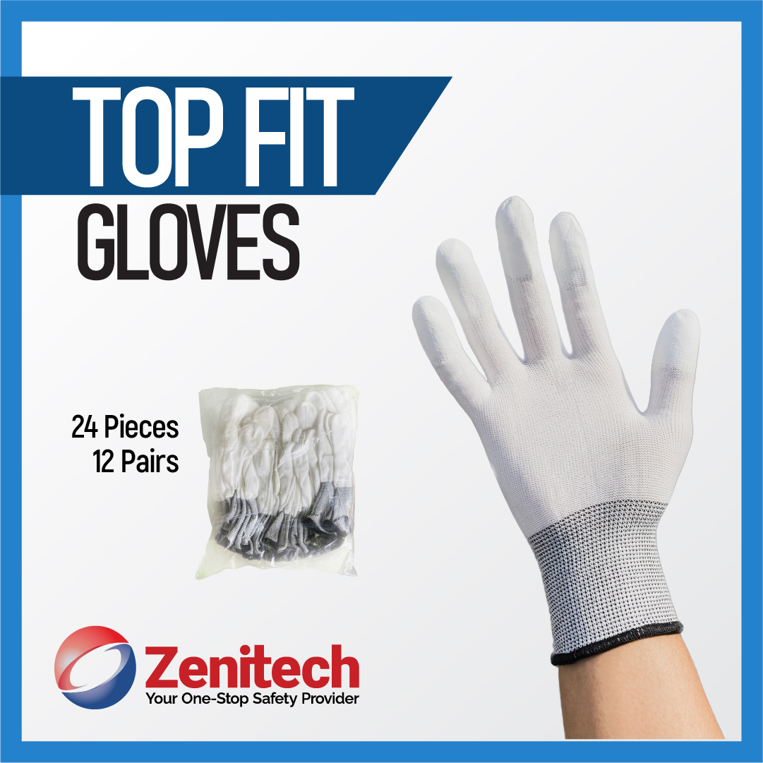 Top Fit Gloves ESD Gloves Hand Protection Safety Gloves 12 Pairs - Main Image