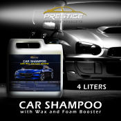 Prestige Car Shampoo & Wax with Foam Booster - 4L