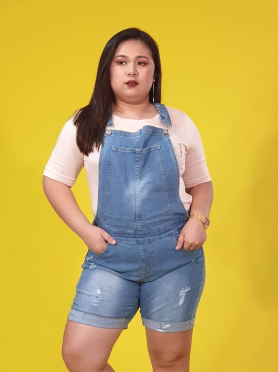 plus size denim jumper