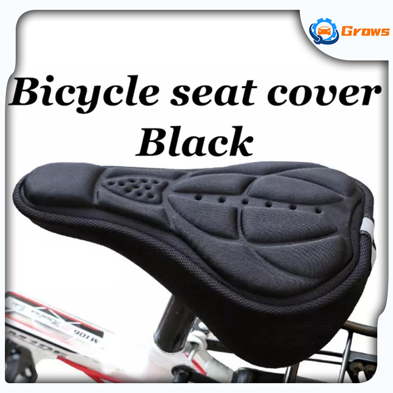 Bicycle Saddle 3d Soft Bike Seat Cover Comfortable Foam Cushion Cycling For Accessories Black Lazada Ph - Gel Seat Cover For Cycle Saddle