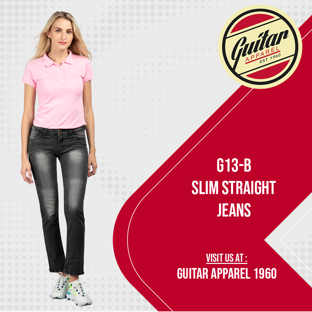 Guitar Apparel 1960 Denim Collection G13-B Ladies Slim Straight