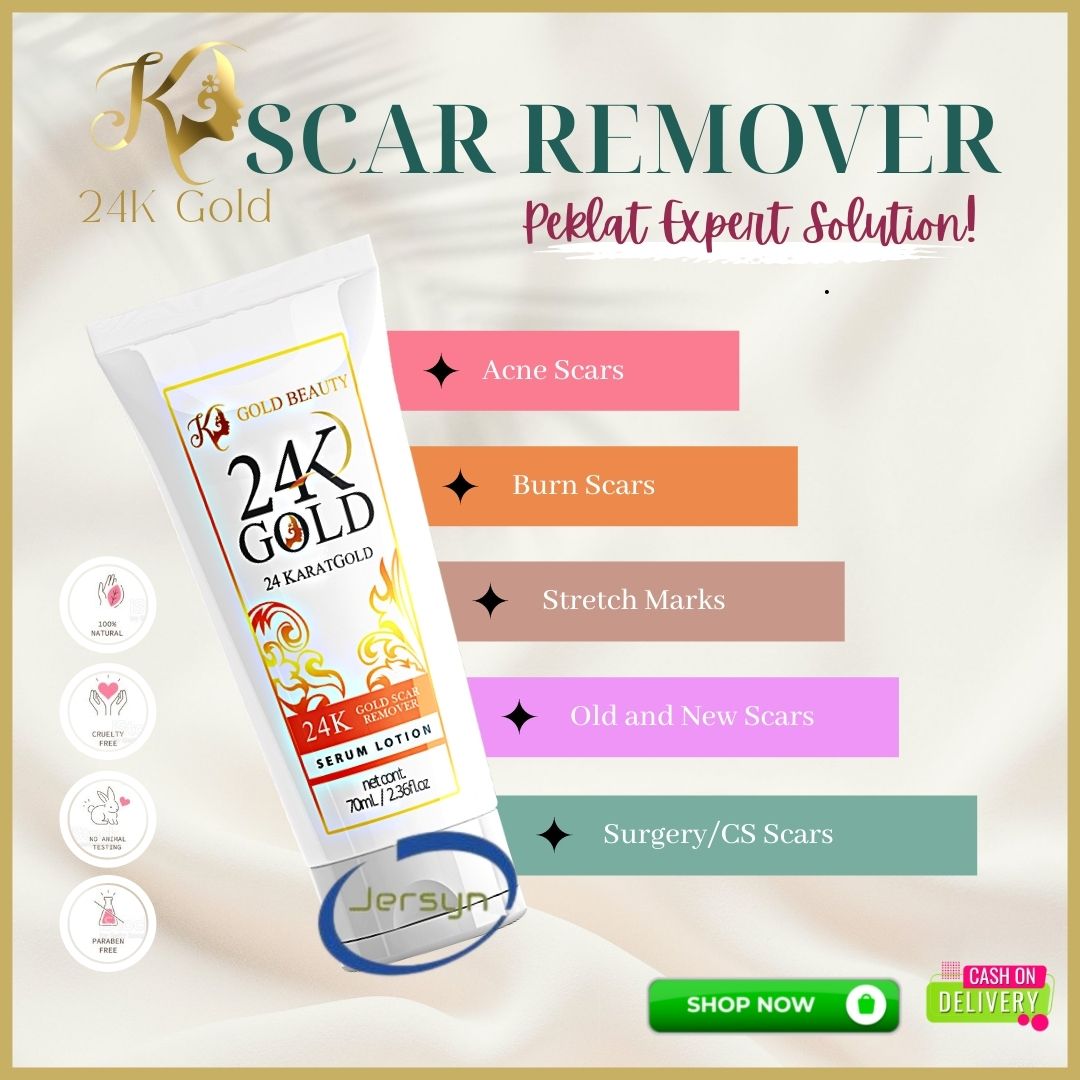 Jersyn 24K SCAR REMOVER Serum Lotion by K Gold Beauty 70ML Scar
