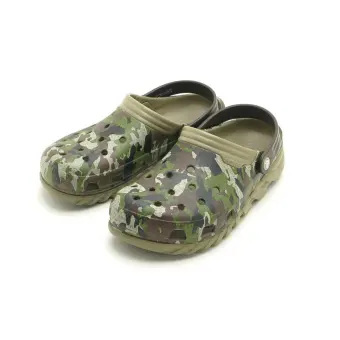 camo croc flip flops