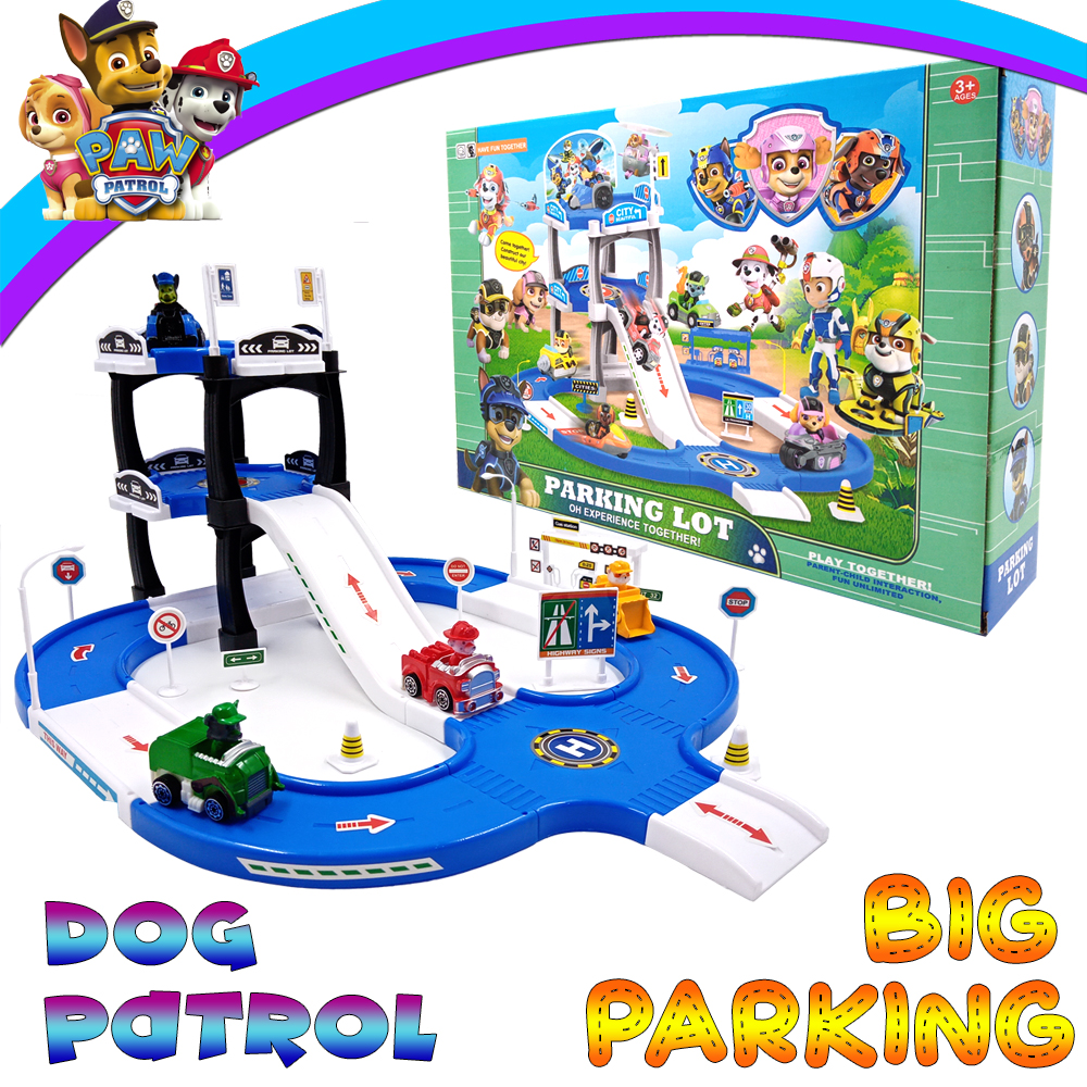 BIG SIZE Paw Cars Parking Garage Play Toy set Complete Toy Car Set Paw Patrol Toys For boys toys kids | Lazada PH