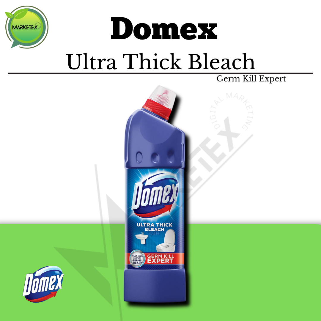 Domex Ultra Thick Bleach Toilet Cleaner Classic Antibacterial 500ml ...