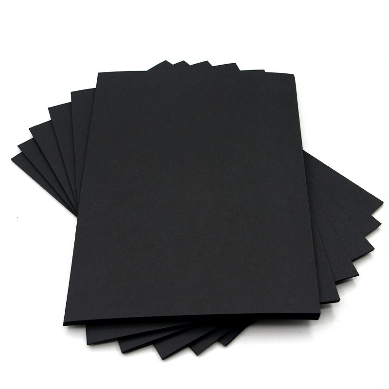 10PCS A4 BLACK PAPER SHEET POST CARD PAPER THICK