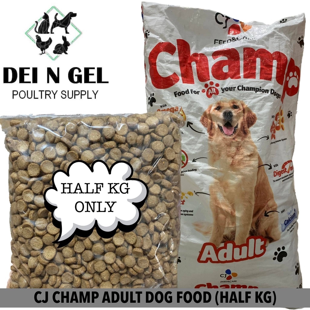 CJ CHAMP DOG FOOD ADULT DOG (HALF KG) Lazada PH