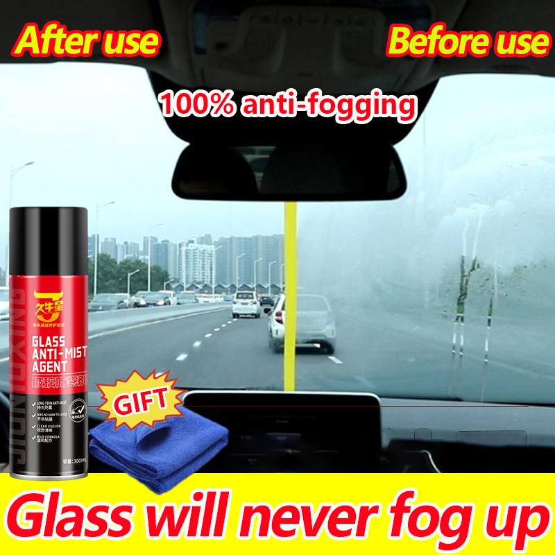 long term effective】Anti fogging Spray Anti fog for windshield 500ML Anti  fog for car glass Suitable for car windshields, rearview mirrors and  swimming goggles Anti Fog Spray Anti Fog For Helmet Acid