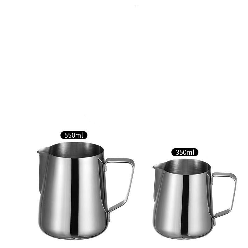 Tip Latte Cup Stainless Steel Milk Foaming Pot Coffee Latte Serving ...