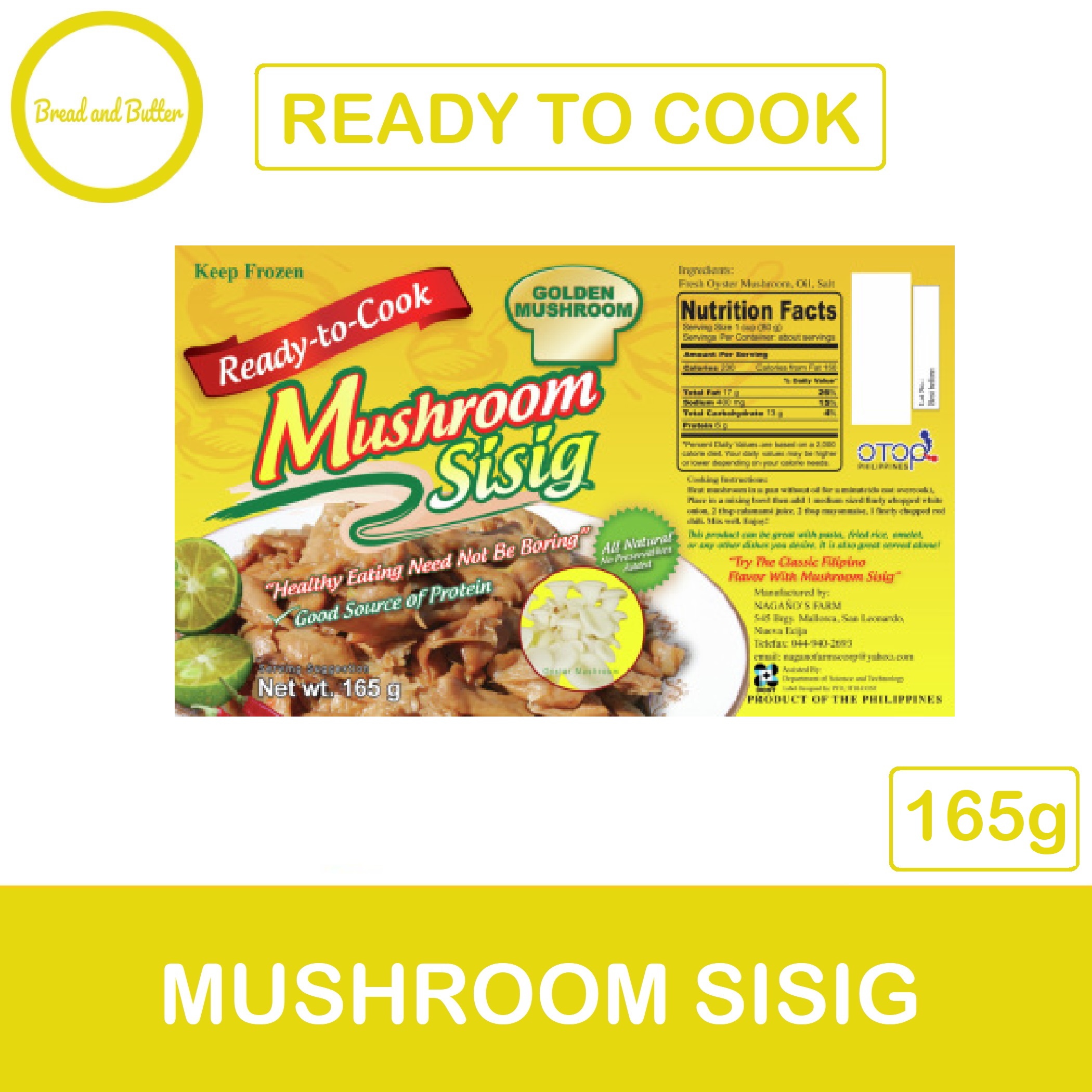 Mushroom Sisig 165g Lazada PH