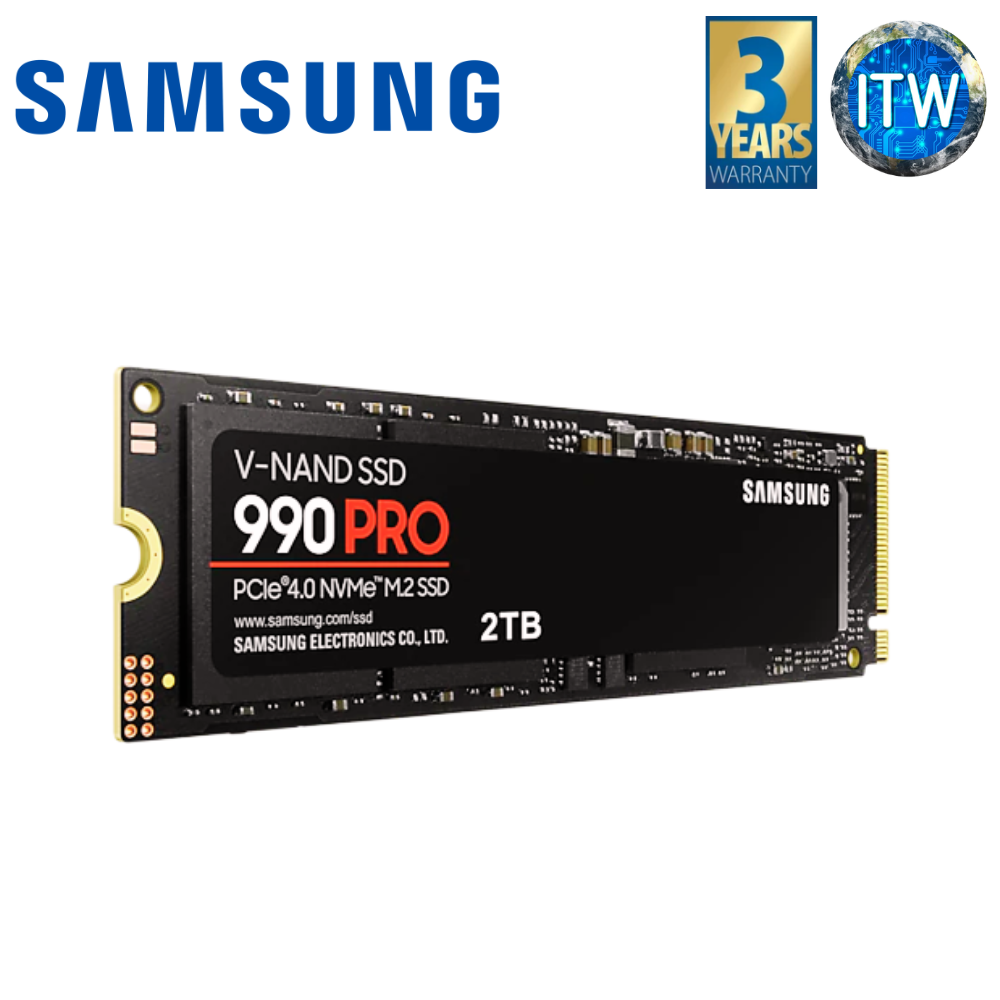 Samsung 990 Pro 2TB PCIe 4.0 NVMe M.2 Internal SSD (MZ-V9P2T0BW)