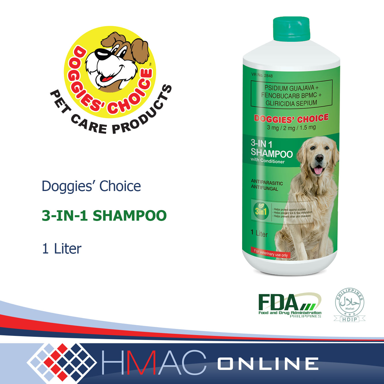 Doggies' Choice 3 in 1 Herbal Medicated Shampoo Lazada PH