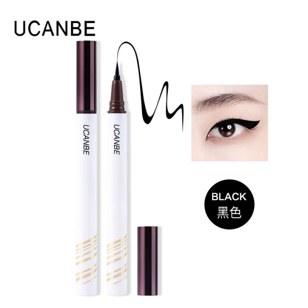 ucanbe eyeliner waterproof non-blooming long-lasting color gel pen extra-fine white brown blue novice beginners
