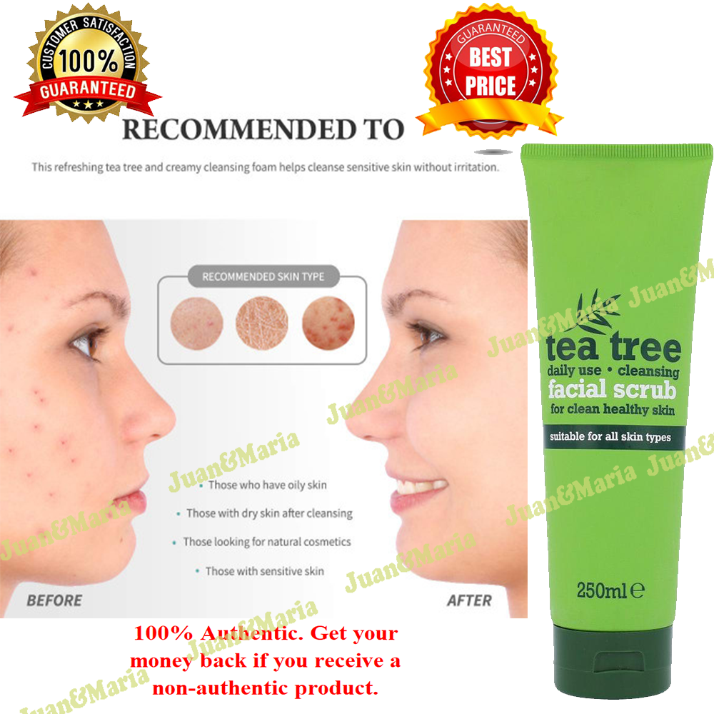 Tea Tree Facial Scrub 250ml Deep Cleanses The Skin Removes Dead Skin Cells Makes The Skin Soft