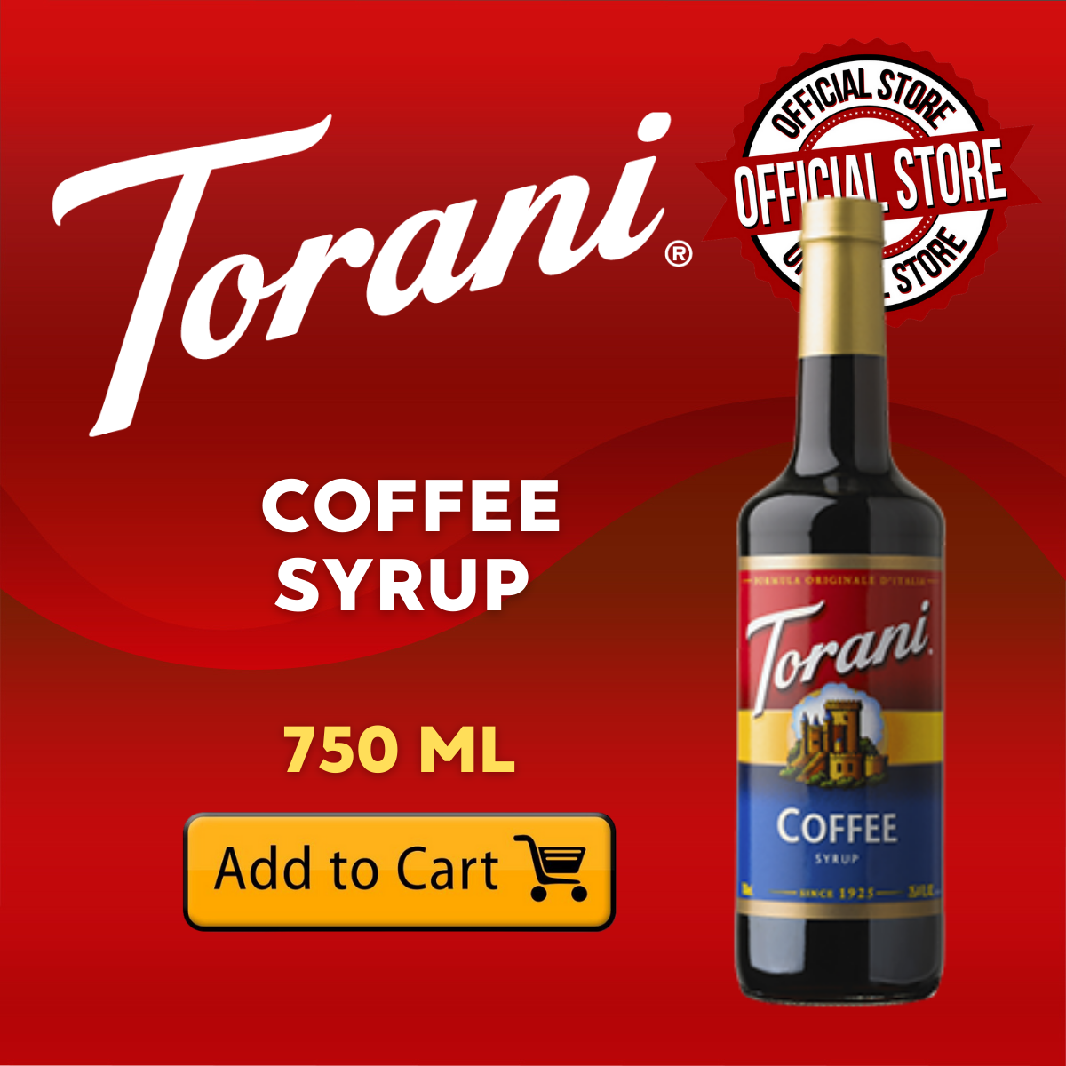 Torani Coffee Syrup 750 mL Lazada PH