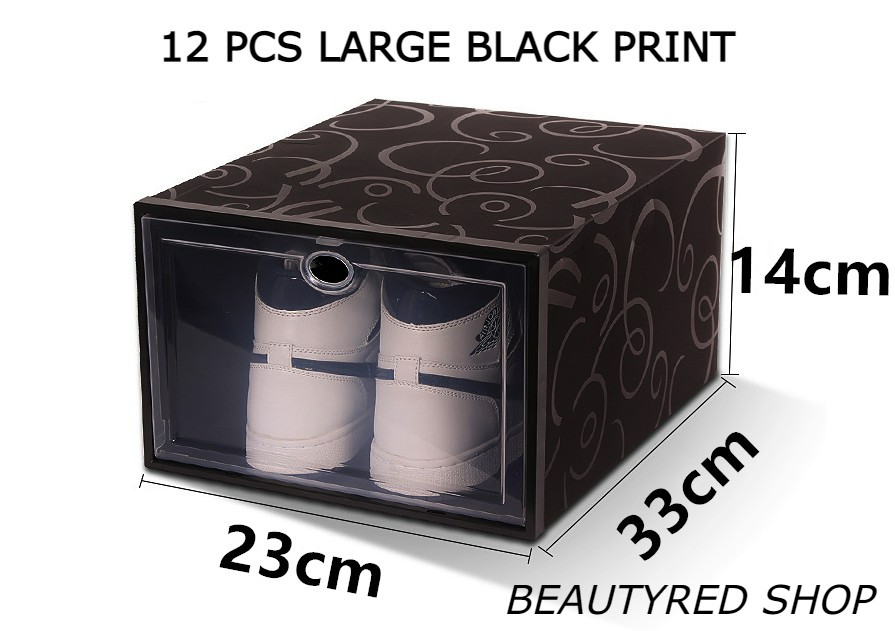 BeautyRed Shop Shoe Box Storage Organizer Shoe Rack Stackable Shoebox