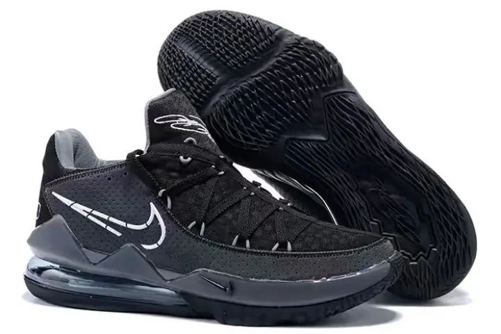 lebron 17 low black white
