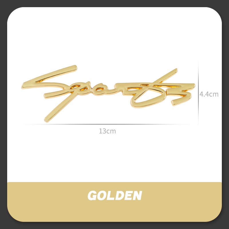 Fashion 3D car stickers SPORT modified emblem sports personality metal car stickers