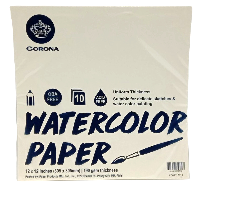 Corona Watercolor Paper 9x12 190gsm 10sheets PACK - The Oil Paint Store