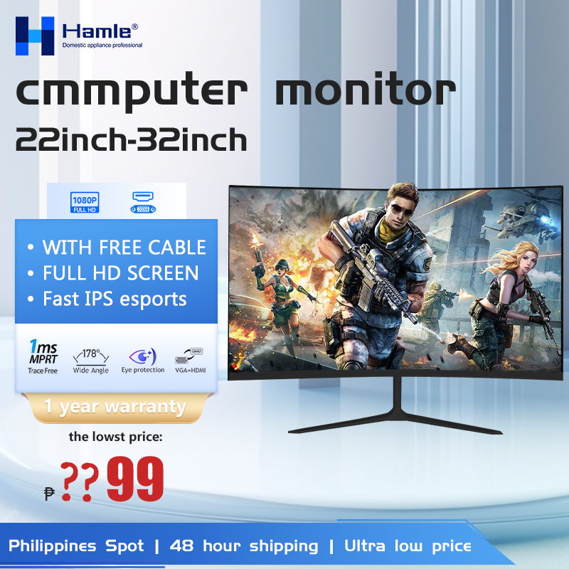Hamle Computer Monitor 24 Inch PC Gaming Monitor Desktop Monitor For ...