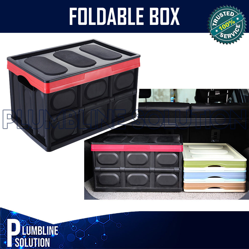 Collapsible Car Trunk Organizer Container Foldable Durable Plastic Grocery  Storage Box with Lid Perfect for Cars House Office School Plumbline  Solution SIZES: Medium Small Lazada PH