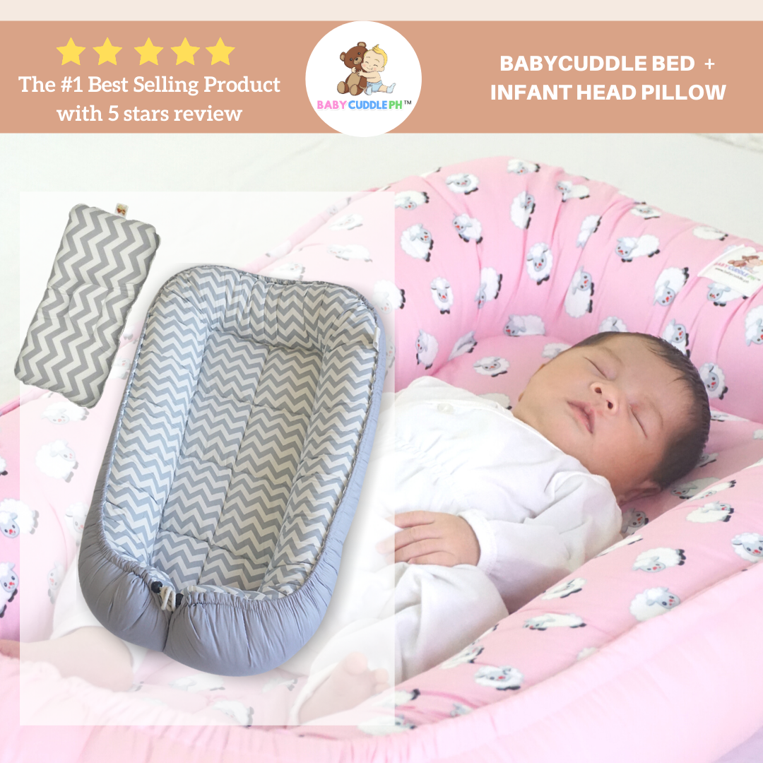 Babycuddle bed Chevron Gray - Infant 
