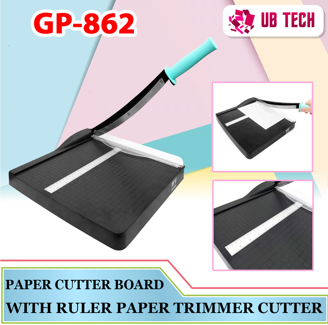 GP862 Paper Cutter Board with Ruler Paper Trimer Cutter for Paper