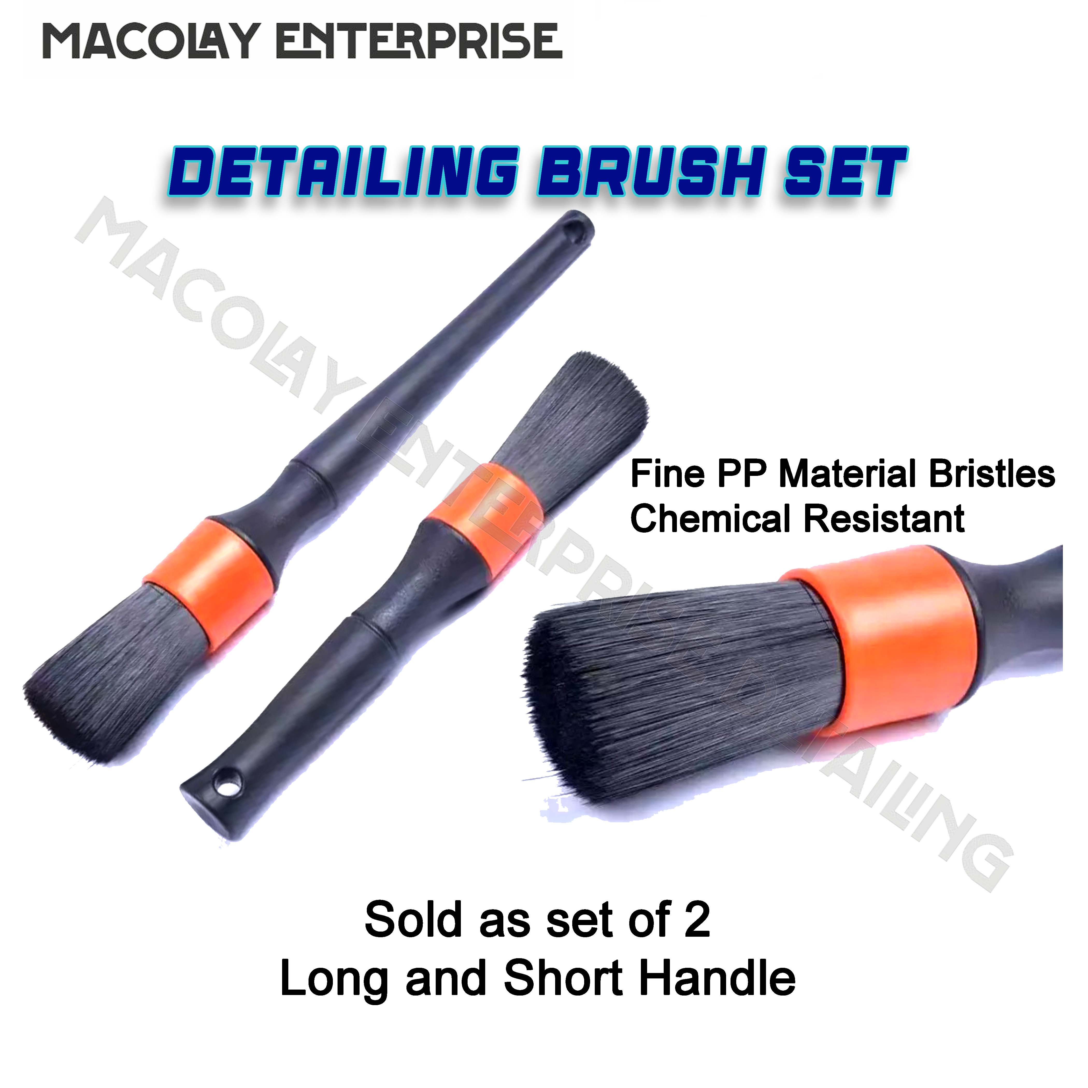 IN43 Detailing Brush Set of 2 Pieces Chemical Resistant Bristles
