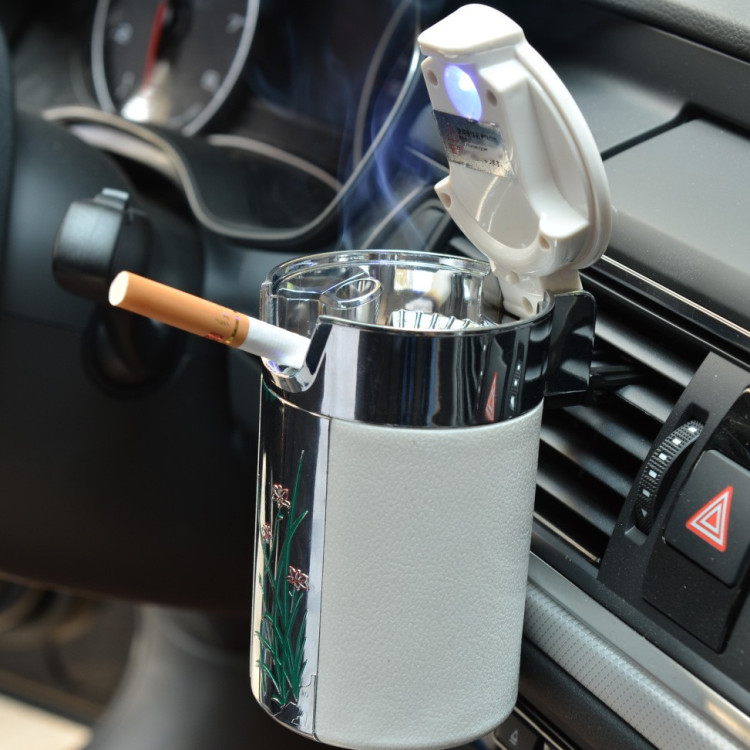 Car Ashtray Ash Tray for Vehicles Portable Smokeless Ash Containers for