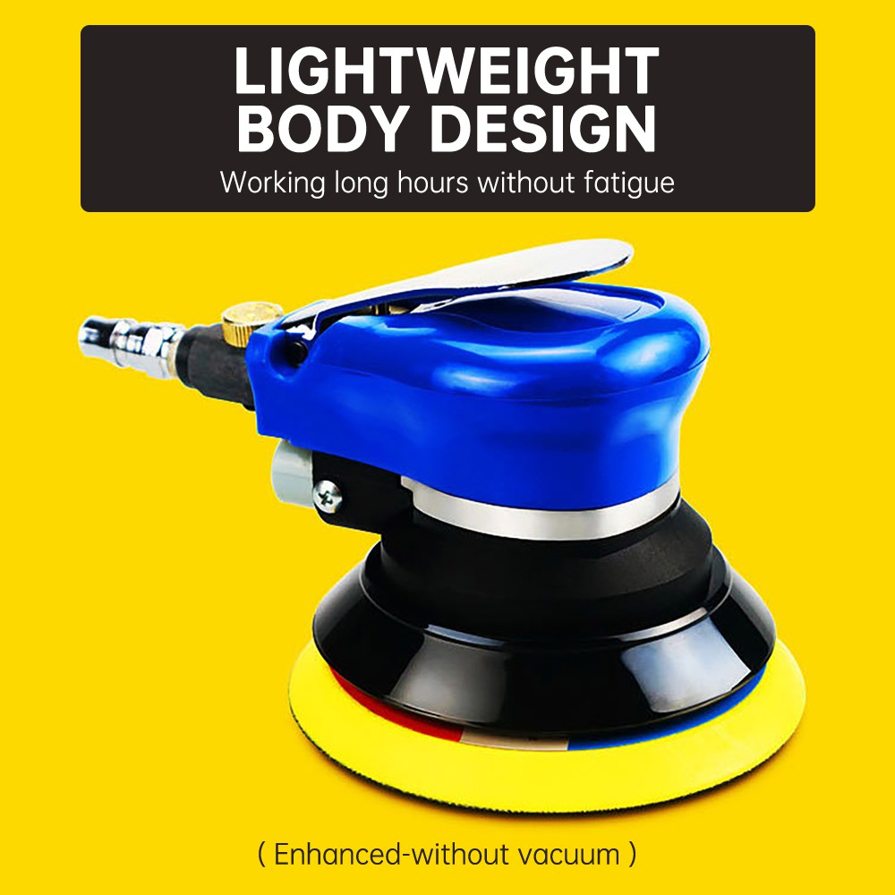 125mm Random Orbital Air Palm Sander & Car Polisher Vacuum Cleaner Set