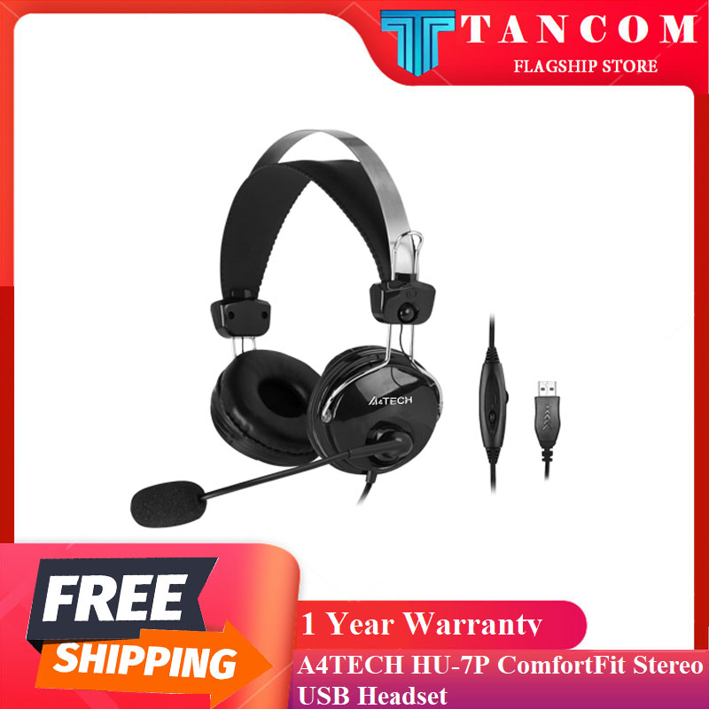 A4Tech HU 7P ComfortFit Stereo USB Headset Lazada PH